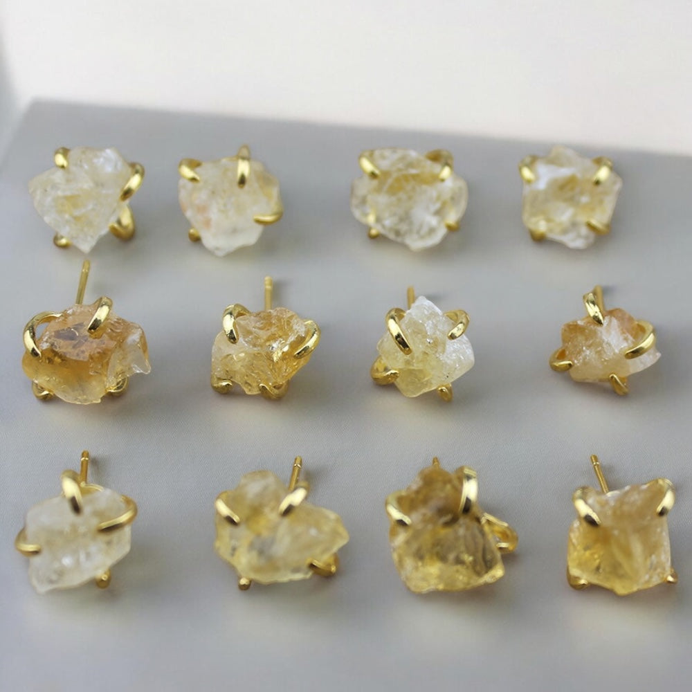 RAW CRYSTAL EARRINGS