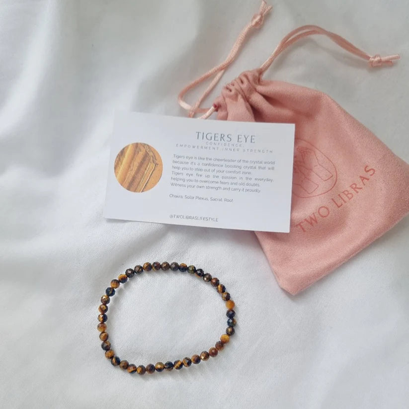 Tigers Eye Crystal Bracelet - Inner Strength, Empowerment