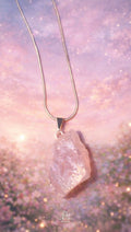 SILVER - Rose Quartz Necklace