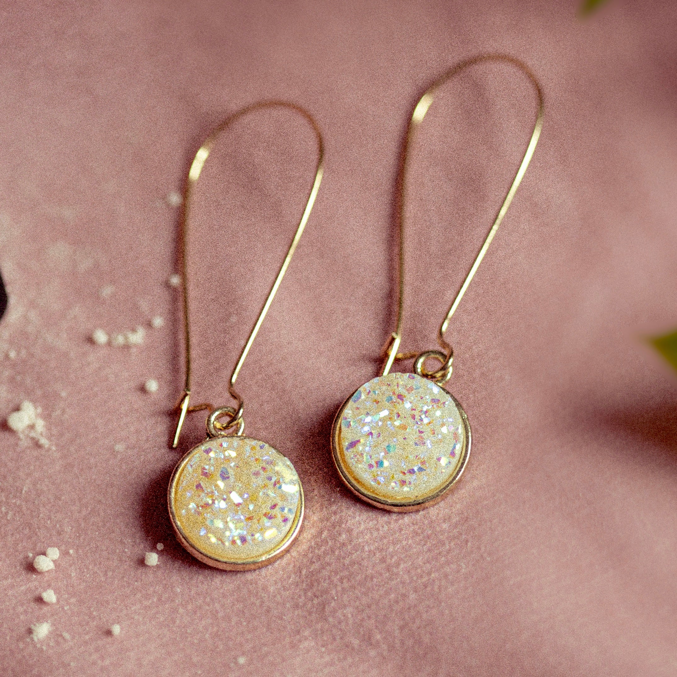 DRUZY DROP EARRINGS