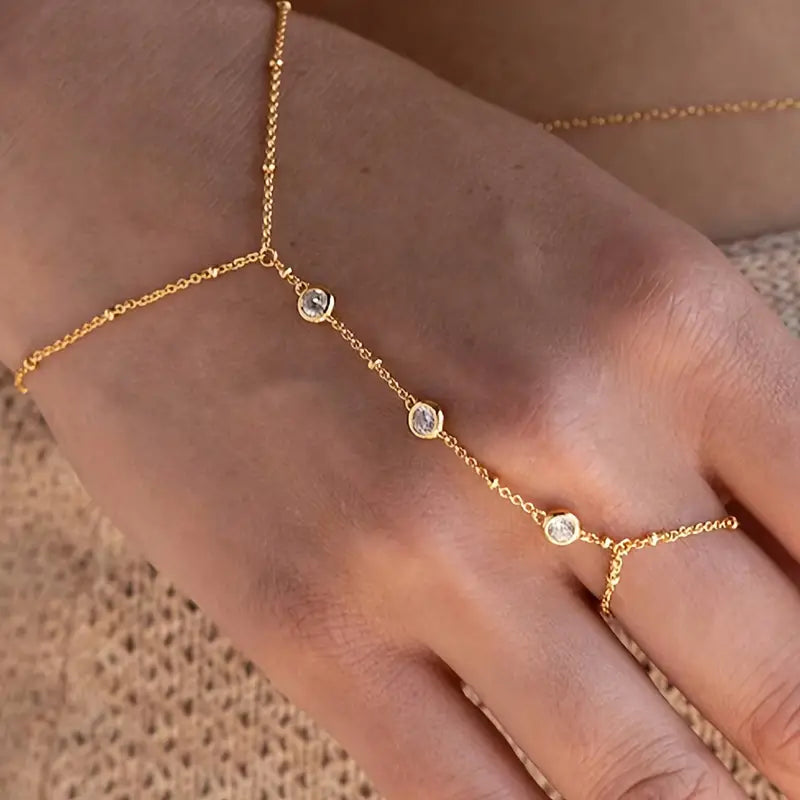 Luna Gold Hand Chain