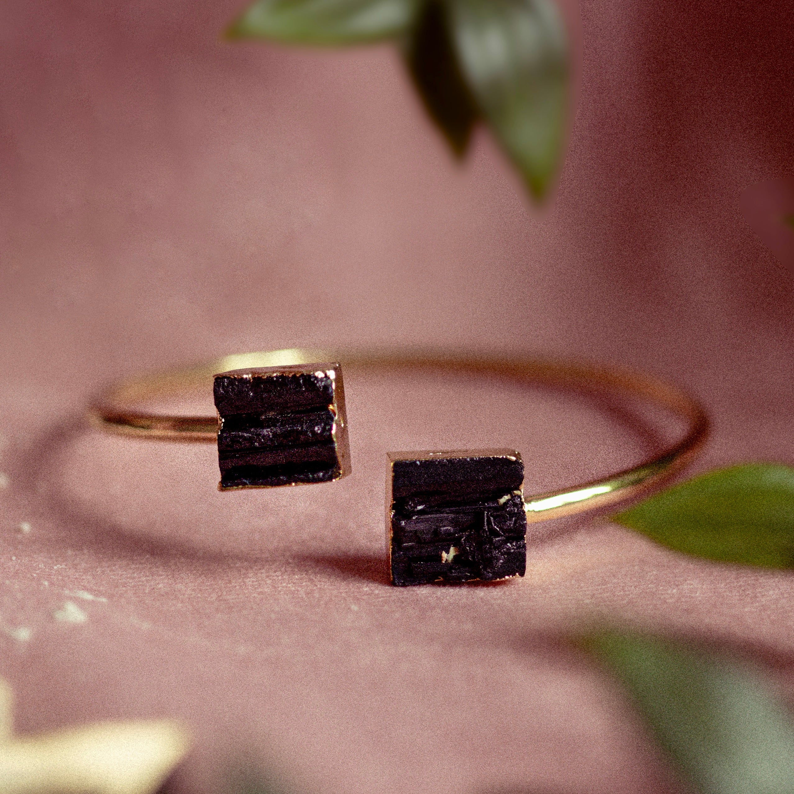 ZARA BLACK TOURMALINE BANGLE