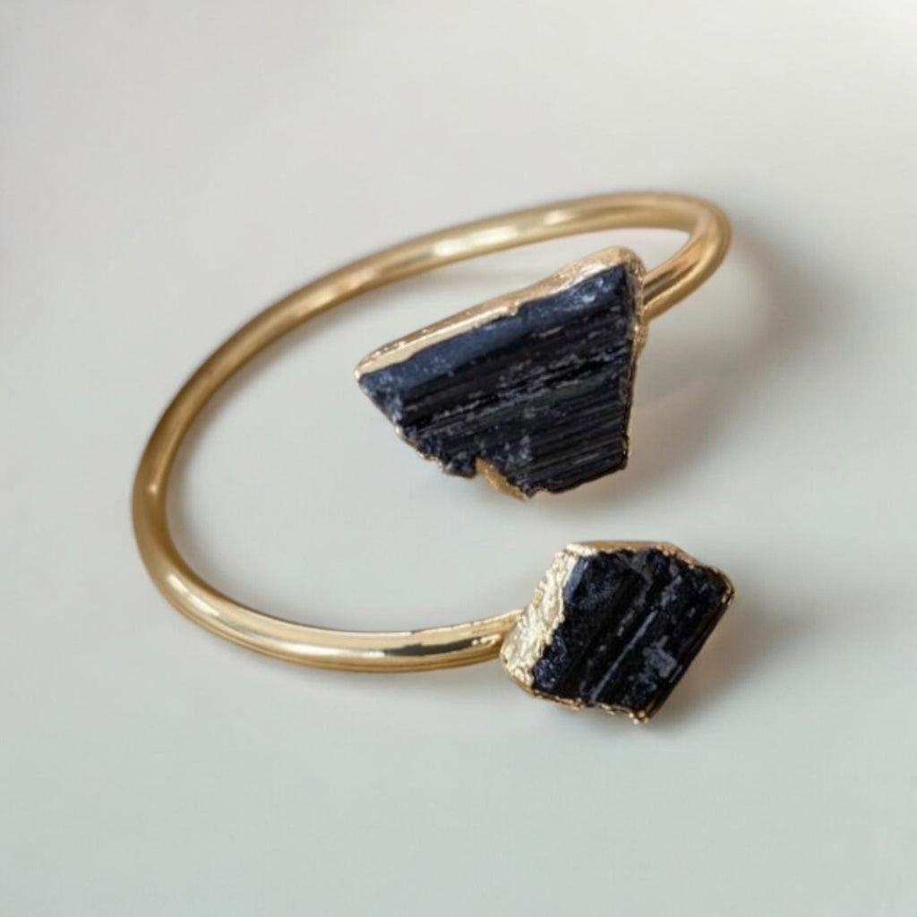 ZARA BLACK TOURMALINE BANGLE