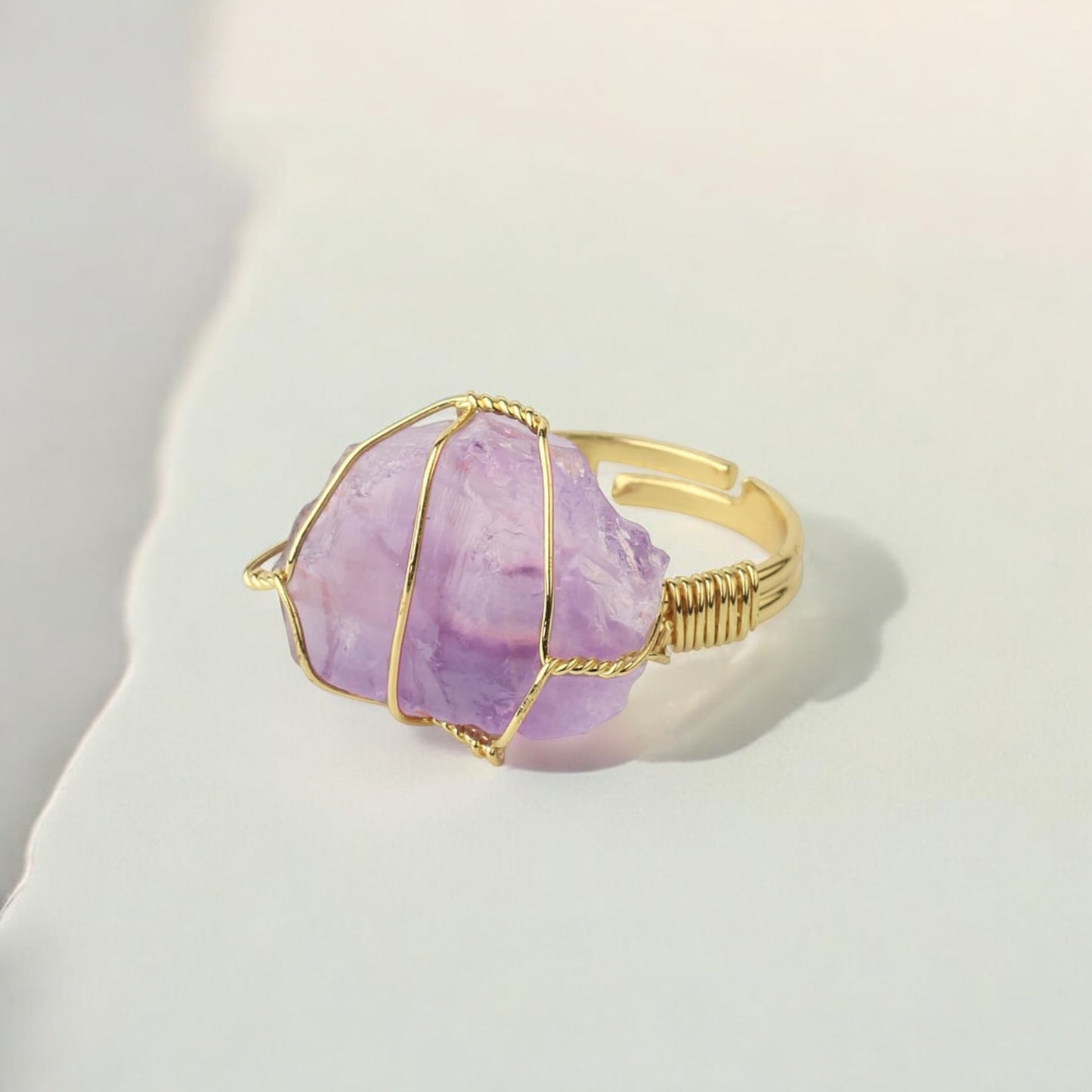 RAW CRYSTAL RINGS