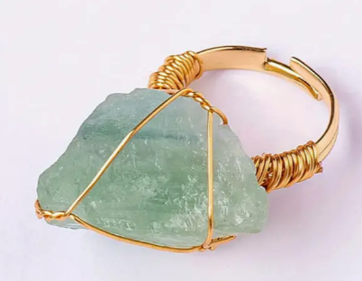 RAW CRYSTAL RINGS