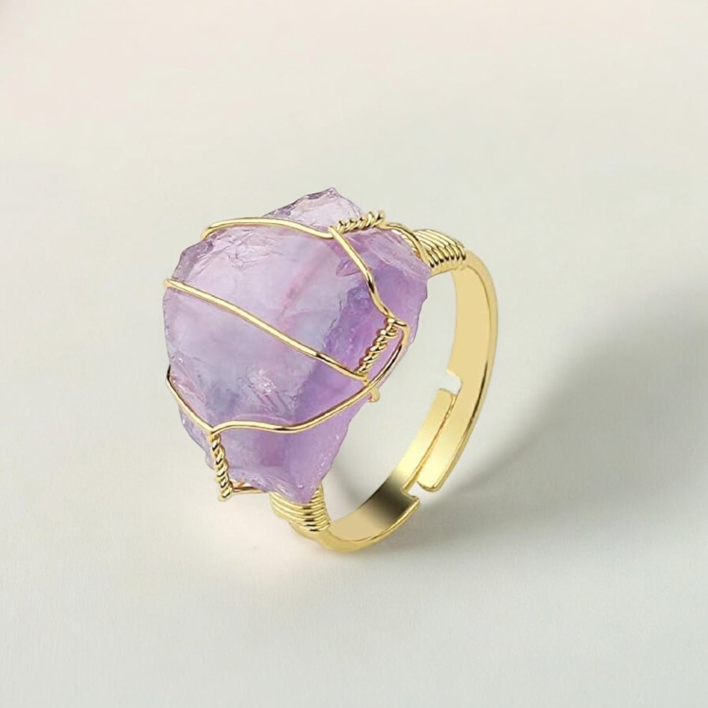 RAW CRYSTAL RINGS