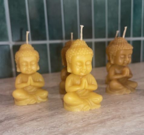 Buddha Beeswax Candle