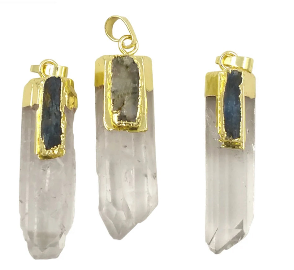 SABRINA CLEAR QUARTZ PENDANT