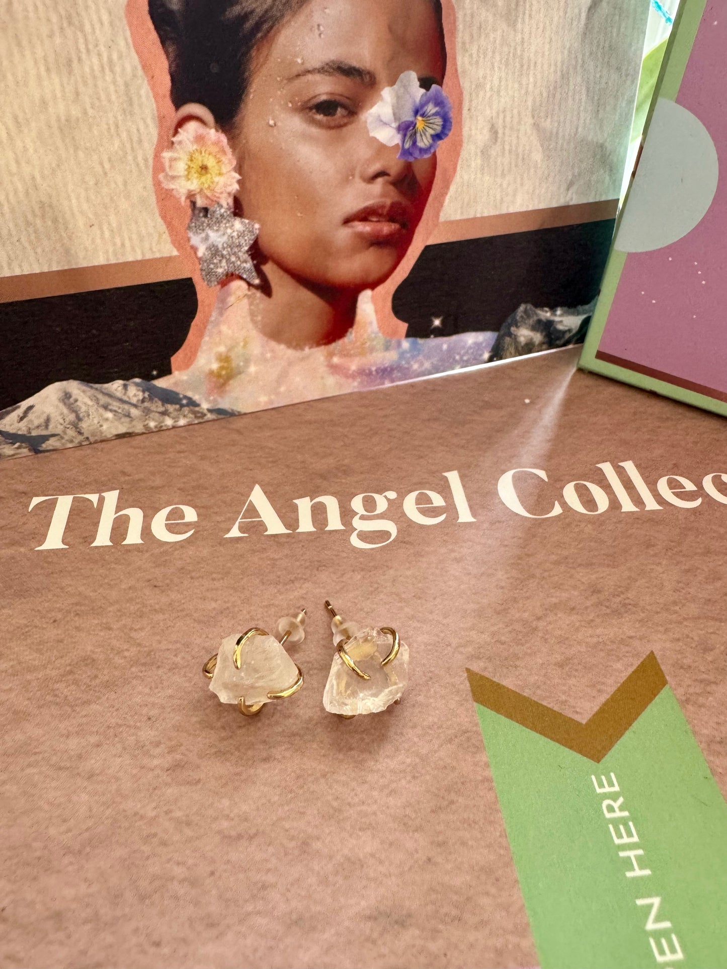 RAW CRYSTAL EARRINGS