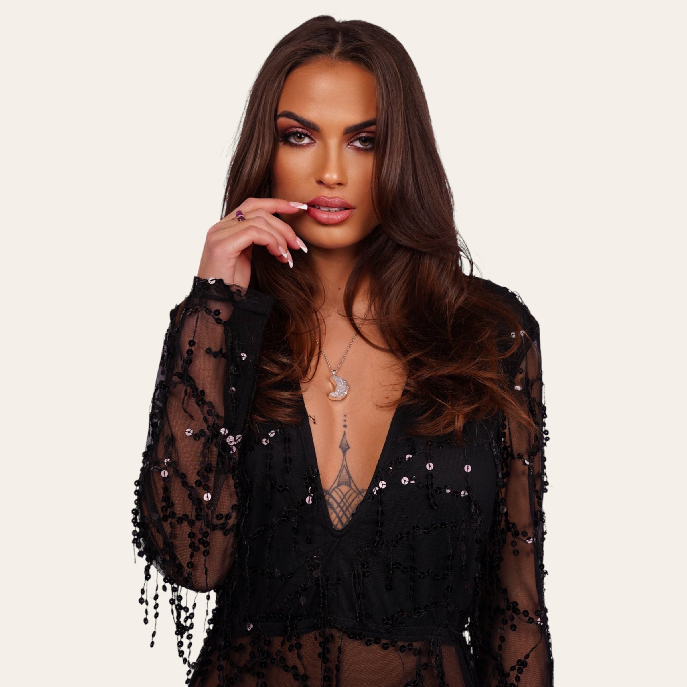 GRACE HALF MOON NECKLACE