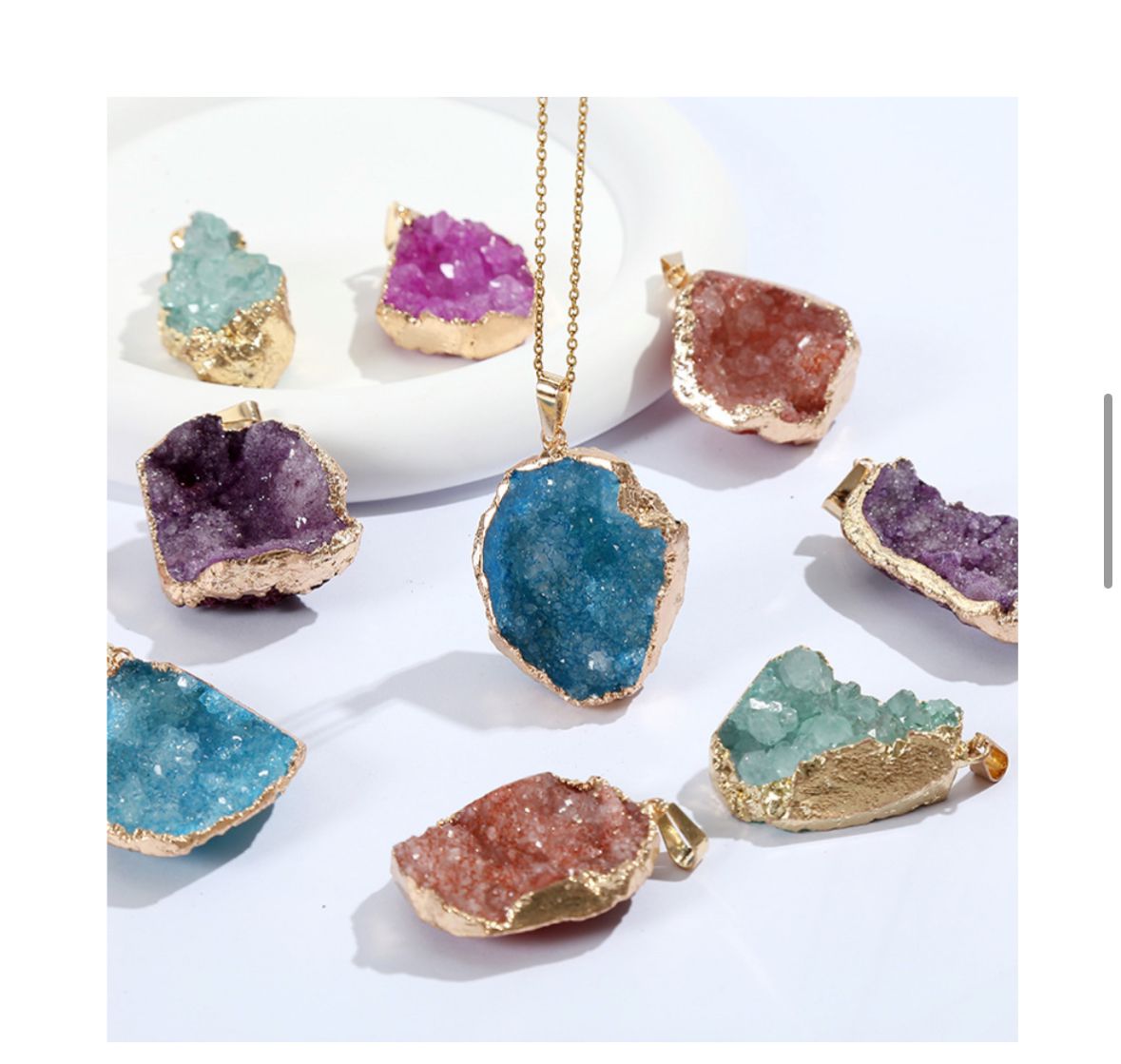 IRIS GEODE NECKLACES